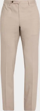 Incotex Men & apos;s Slim-Fit Tropical Wool Trousers