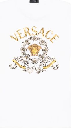 Versace embroidered T-shirt - White