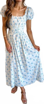 Amy Jane London Wisteria Maxi Dress In Blue