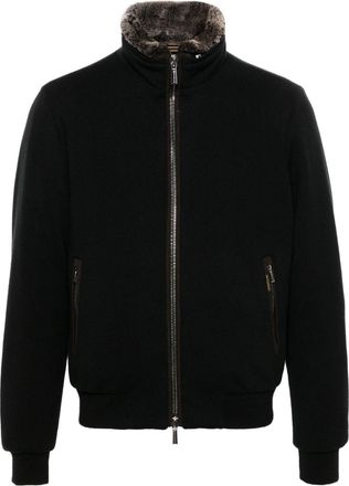 Moorer Bellati-MRW jacket - men - Cashmere/Polyamide/Real Feather Down/Polyester/Virgin Wool/Sheep Skin/Shearling - 46 - Black