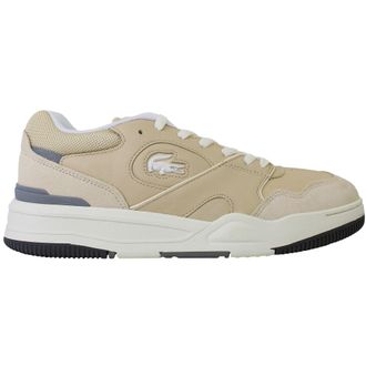 Lacoste Lineshot 224 1 Mens Light Brown Trainers - Light Blue - Size UK 9