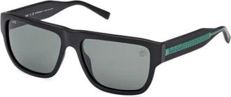 Timberland Tb 9337 02R Zonnebril - Heren - Zonnebrillen - Zwart - 58 MM - Accessoires