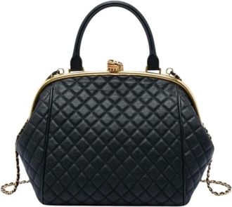 Chanel Pre-owned Quilted Satchel - Dames - Pre-owned - Zwart - Maat: ONE Size Leer