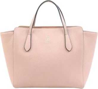 Gucci Pre-owned Handbags, female, Beige, Size: ONE SIZE Pre-owned Vintage Leather Handbag