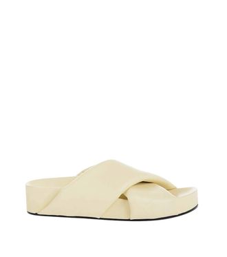 Jil Sander Yellow Leather Sandals