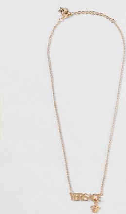 Versace Collana Versace in ottone con lettering