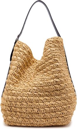 Toteme Leather and Raffia Tote bag - Natural - One Size