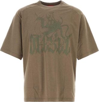 Diesel Brown Logo T-Shirt