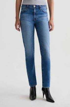 AG - Adriano Goldschmied Mari Mid Rise Slim Straight Leg Jeans in Tinseltown at Nordstrom Rack, Size 24