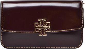 Tory Burch Tassen, Dames, Bruin, ONE Size, Leer, Britten Smooth Chain Wallet