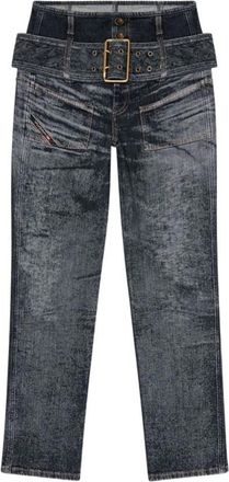 Diesel Slim Jeans D-Gorina - Dames - Regular Fit Jeans - Zwart - W26 - Katoen - Jeans
