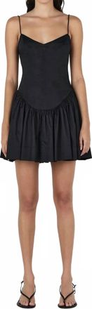 Hansen & Gretel Sonja Mini Dress In Black