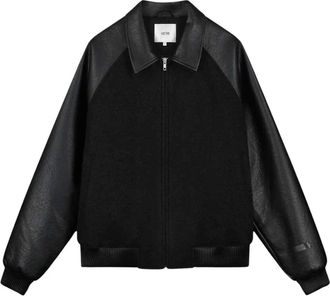 Arte Chaqueta Varsity de Piel - Jackets - Hombre - Negro - XL
