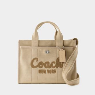 Coach Womens Cargo Tote - - Canvas - White - Beige Cotton - One Size