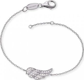 Engelsrufer Womens ERB-LILWING-ZI Ladies Wing Bracelet - Silver - One Size