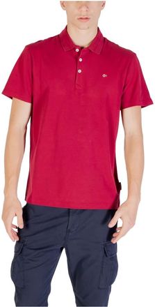 Napapijri Tops, Heren, Rood, M, Katoen, Ealis SS Polo