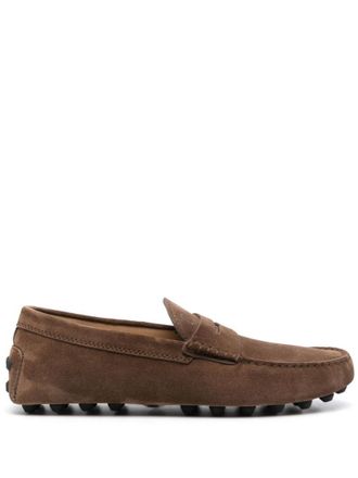 Tod's Brown Solid Loafers