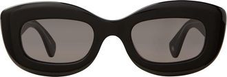 Garrett Leight DOLORES SUN BK/GRY Womens Sunglasses Black Size 48