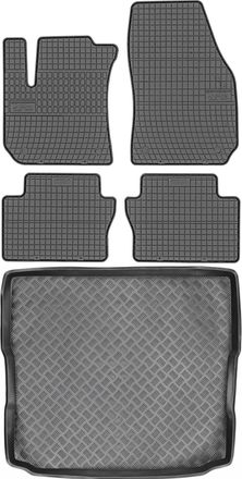 OEM Juego De Alfombrillas De Goma Para Coche Y Alfombrilla Para Maletero Para Opel Zafira B Minivan (2005-2011)