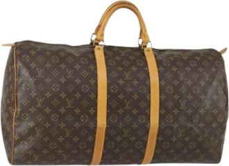 Louis Vuitton Pre-owned Canvas Weekendtas - Dames - Vintage Weekendtas - Bruin - ONE Size - Vintage
