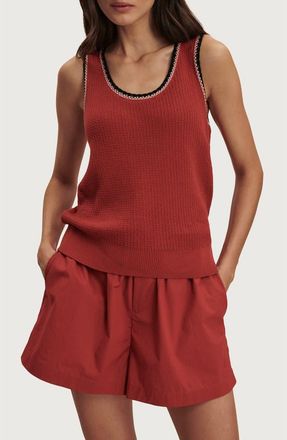 Varley Higson Cotton Knit Tank in Bossa Nova at Nordstrom, Size X-Small