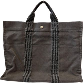 Herm&egrave;s Black Tote Bag (Pre-Owned)