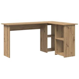 Berkfield Home Artisan Oak Computer Desk Artisan oak Particle board Medium in Light Brown