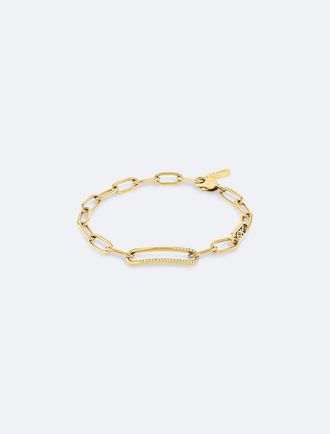 Calvin Klein Womens Oval Link Bracelet - Metallic - OS
