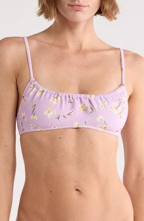 Billabong Mila Peaceful Petals Bralette Bikini Top in Amethyst Smoke at Nordstrom Rack, Size X-Large