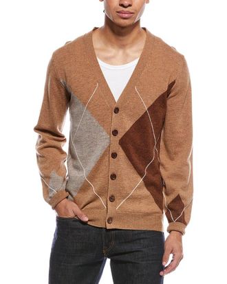 Brodie Argyle Wool & Cashmere-Blend Cardigan