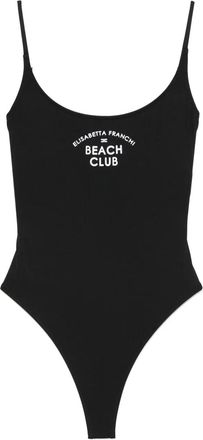 Elisabetta Franchi Costume da bagno con logo - Nero
