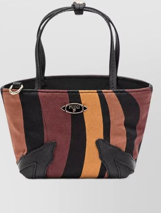 Pucci silk printed mini bucket bag