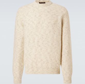Loro Piana Ash wool, cashmere, linen, and silk sweater