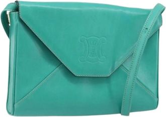 Celine Pre-owned Cross Body Bags, female, Green, Size: ONE SIZE Pre-owned Vintage Shoulder Bag