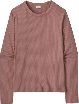 Patagonia L/S Rib Knit Top Longsleeve f&uuml;r Damen | braun
