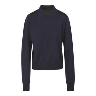 Mauro Grifoni Dames, Tops, Blauw, Maat: M Wol