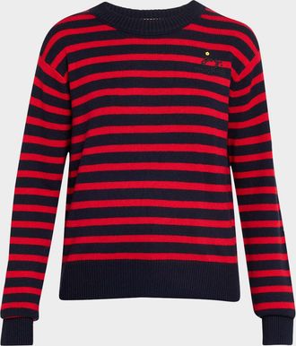 Marc Jacobs Joy Striped Crewneck Sweater