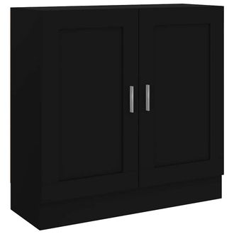 vidaXL Armario De Libros Madera Contrachapada Negro 82,5x30,5x80 Cm Vidaxl
