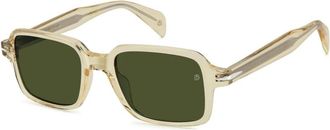 Eyewear by David Beckham Stijlvolle zonnebril met groene lenzen - unisex - Zonnebrillen - Grijs - 51 MM - Accessoires