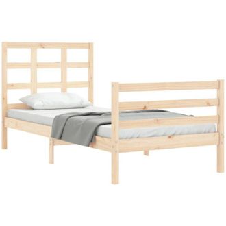 vidaXL Bed Frame without Mattress Small Single Solid Wood Vidaxl