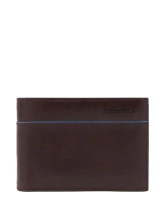 Piquadro logo-lettering wallet - unisex - Leather - One Size - Brown