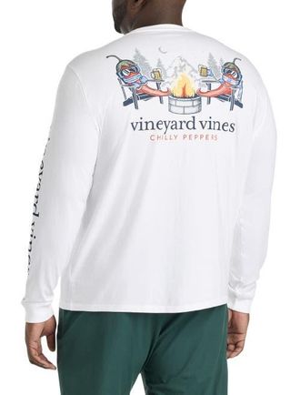 Vineyard Vines Big & Tall Chilly Peppers Graphic Tee in White Cap at Nordstrom, Size 2X Big
