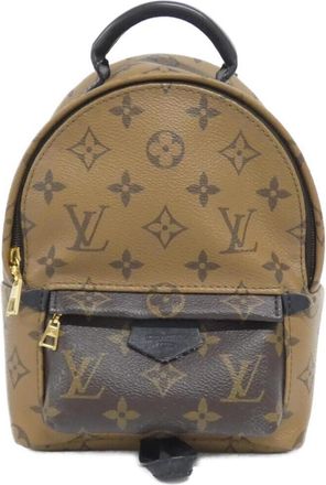 Louis Vuitton Brown Coated Canvas Backpack (Pre-Owned)