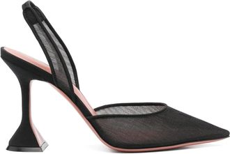 Amina Muaddi 95mm Holli slingback pumps - Black