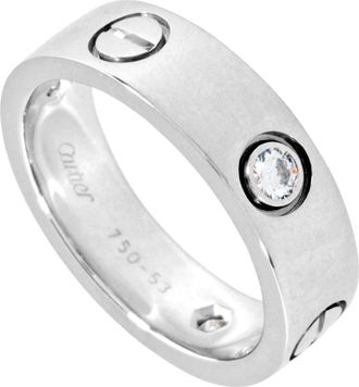 Cartier White Gold White Gold (18K) Band Ring (Pre-Owned)