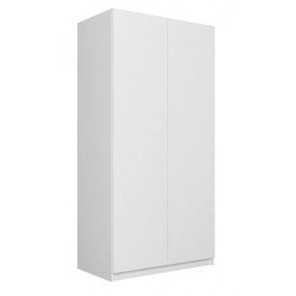 Hucoco Esme - Armario Dormitorio Doble Estilo Escandinavo - 90x50x180 - 2 Puertas - Vestidor