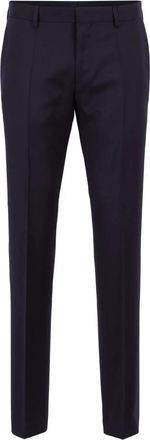 HUGO BOSS Slim Fit Donkerblauwe Broek - Heren - Slim Fit Broeken - Zwart - L - Broeken
