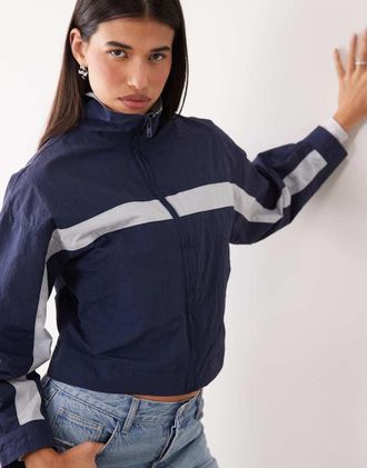 Lioness giacca a vento Essential con collo alto navy-blu navy