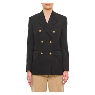 Golden Goose Blazers, female, Black, Size: S Double-breasted Blazer