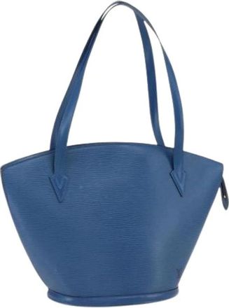 Louis Vuitton Pre-owned Handbags, female, Blue, Size: ONE SIZE Pre-owned Leather Handbag